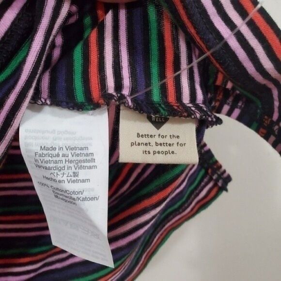 madewell Stripes Tank Top CrewNeck Top Size XXS Oversized - Picture 4 of 7